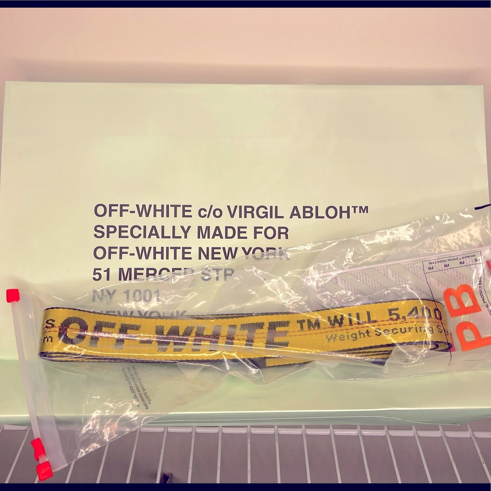 Off-White Classic Industrial Belt. NWT